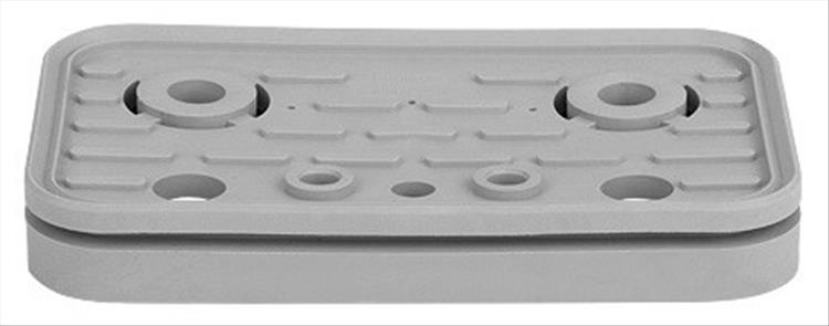 Zubehör CNC:  Saugergummi 125 x 50  x 15,5 mm SCHMALZ