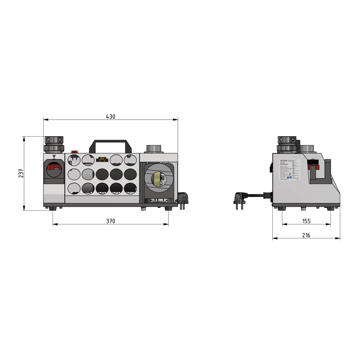 Bohrerschleifgerät OPTIgrind GH 15 T Optimum
