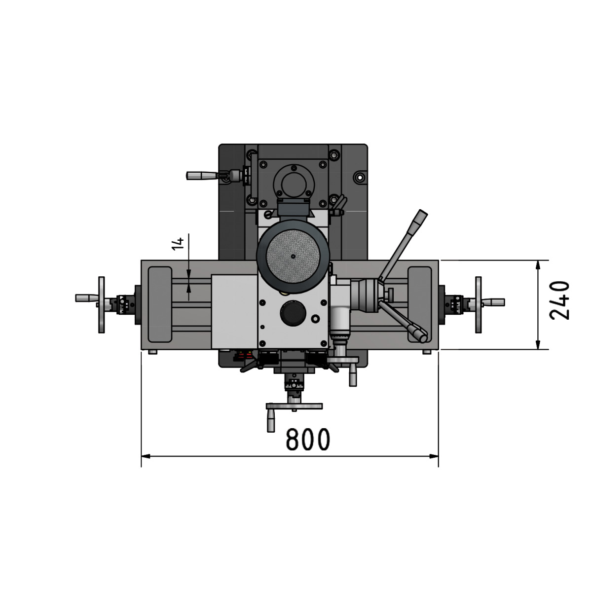 Präzisions-Bohr-Fräsmaschine OPTImill MB 4 Optimum Bild Nr. 7