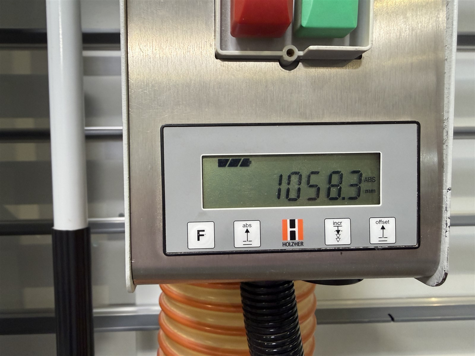 Plattensäge HOLZ-HER  1254 -gebraucht- - Digitalanzeige für Horizontalschnitt