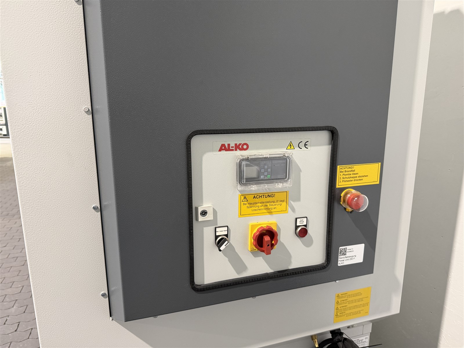 Reinluftabsaugung ALKO  Power Unit 250 P -gebraucht- - Abreinigung pneumatisch