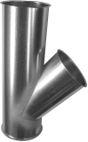 Abzweiger (1 Abgang):  Abzweiger mit 1 Abgang, 45°, Ø 100 mm